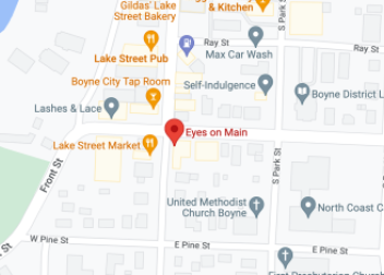 Map view of Boyne City optometrist office